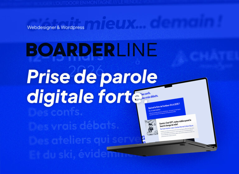 Projet Boarderline • Identité visuelle et site web créés par Julien Maurel • Graphiste webdesigner freelance à Toulouse